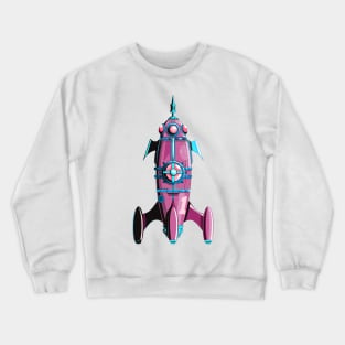 Steampunk Rocket Crewneck Sweatshirt